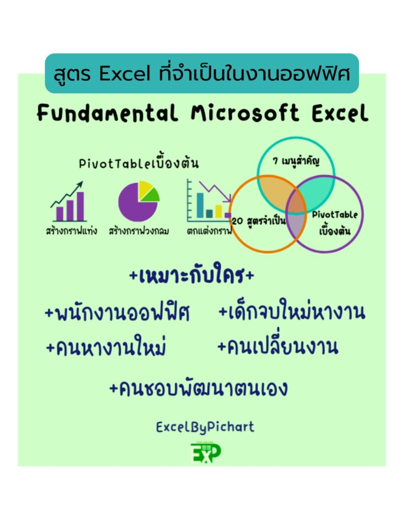 Excel โดย อ.ชาติ